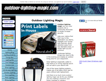 Tablet Screenshot of outdoor-lighting-magic.com